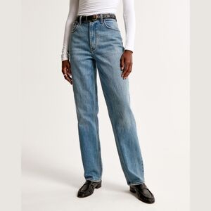 Abercrombie Ultra High Rise 90s Straight Jeans 29 / 8 Long ~ Curve Love